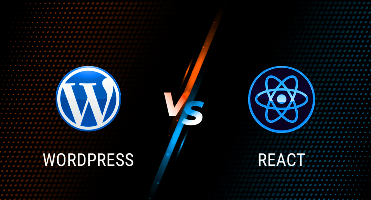 Comparison between WordPress and React